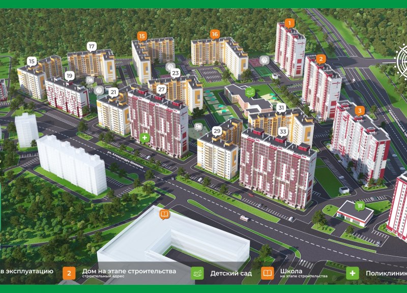 Дом 1 в ЖК Парковый - фото 1