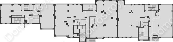 Планировка 2 этажа в доме № 5 в ЖК Караваиха