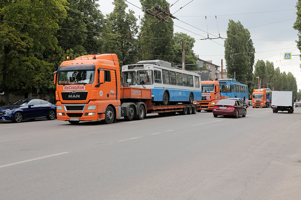 Первые три московских троллейбуса доставили в Воронеж