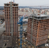 Ход строительства дома 34 в ЖК Весенний квартал -