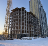 Ход строительства дома 309а, корпус 1 (секция 4, 4 этап) в ЖК Мир -