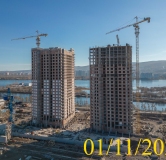 Ход строительства дома № 5.2 в ЖК Новоостровский -