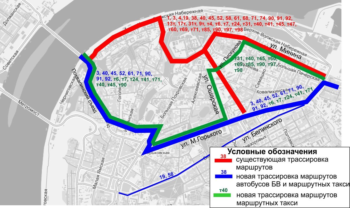 Карта движения транспорта нижний новгород