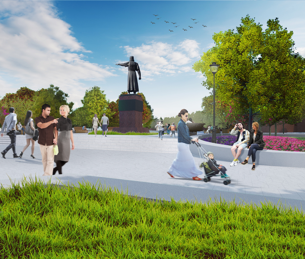 Проект благоустройства площади Минина и Пожарского в Нижнем Новгороде - фото 1