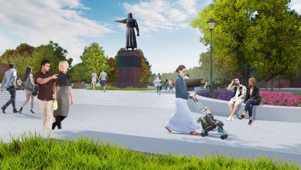Проект благоустройства площади Минина и Пожарского в Нижнем Новгороде