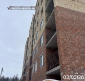 Ход строительства дома 1 в ЖК Тепло -