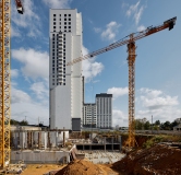 Ход строительства дома 1.3 в ЖК Парк Победы -