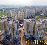 Ход строительства дома № 13 в Микрорайон Нанжуль-Солнечный -