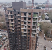 Ход строительства дома 12, корпус 1 в ЖК Тетрис -