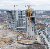 Ход строительства дома 1,2 в ЖК Лето на Титова -