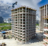 Ход строительства дома 21, ГП-72.105 в ЖК Мириады -