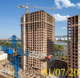 Ход строительства дома № 5.2 в ЖК Новоостровский -