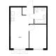 1 комнатная квартира 32,5 м² в ЖК Савин парк, дом корпус 8 - планировка