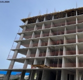 Ход строительства дома № 259/27, поз. 4,5 (3 этап) в ЖК Домино -