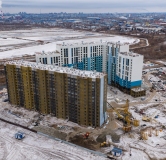 Ход строительства дома 1 в ЖК Самоцветы -