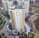 Ход строительства дома № 14 в Микрорайон Нанжуль-Солнечный -