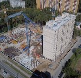 Ход строительства дома 13 в ЖК Квартал на Российской -