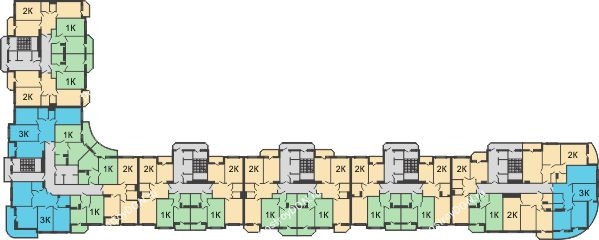Планировка 1 этажа в доме Литер 5 в Микрорайон Красный Аксай