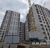 Ход строительства дома № 57, 1 этап, секция 1,2 в ЖК Перемена -
