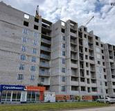 Ход строительства дома 2 в ЖК Флэт168 -