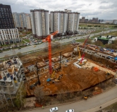 Ход строительства дома 1 в ЖК Малевич -