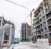 Ход строительства дома 1 в ЖК Оригана -