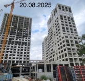 Ход строительства дома 1 в ЖК Wellart City -