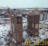 Ход строительства дома № 5.2 в ЖК Новоостровский -