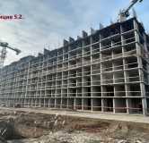 Ход строительства дома Позиция 5.2 в ЖК Октябрь парк -