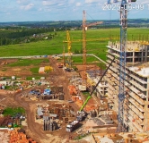 Ход строительства дома 1 в ЖК Аллея Парк -