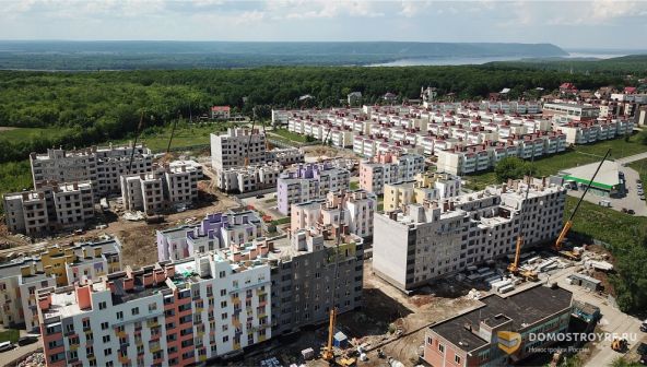 Строительство ЖК “Куйбышев” в Самаре сняли с высоты птичьего полета