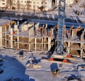 Ход строительства дома 29 (ГП-1) в ЖД Рассвет -