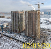 Ход строительства дома № 5.1 в ЖК Новоостровский -