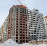 Ход строительства дома 13 в ЖК Приозерный -