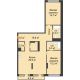 2 комнатная квартира 98 м² в Квартал Новин, дом 6 очередь ГП-6 - планировка