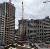 Ход строительства дома секция 5 в ЖК Развитие -