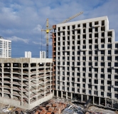 Ход строительства дома № 9, корпус 1 (ГП-1) в ЖК Остров-сад -