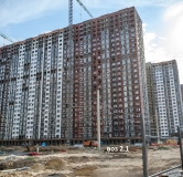 Ход строительства дома Позиция 2.1 в ЖК Октябрь парк -
