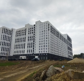 Ход строительства дома 7 в ЖК Лугометрия -