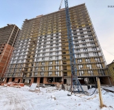 Ход строительства дома 1 в ЖК Аллея Парк -