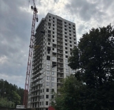 Ход строительства дома 1 в ЖК Хвойный -