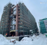 Ход строительства дома 76, корпус 1 в ЖК Заман -