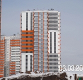 Ход строительства дома 55 в ЖК Дружный -