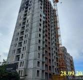 Ход строительства дома 11а в ЖК Ньютон -