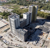 Ход строительства дома № 107, корпус 1 (ГП-74) в ЖК Беринг -