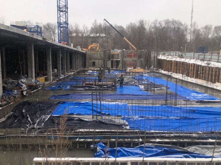 Первый этаж дома ЖК «Квартет» начали строить  в Нижнем Новгороде