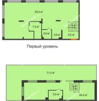 Апартаменты-студия 233,95 м² в Квартал 1А Первомайская, дом №2 - планировка