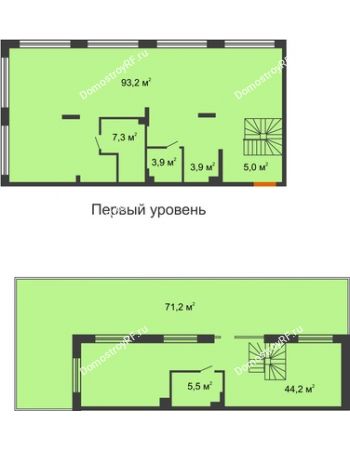 Студия 233,95 м² в Квартал 1А Первомайская, дом №2
