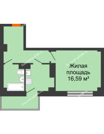 1 комнатная квартира 37,02 м² в ЖК Сокол Градъ, дом Литер 4 (5)